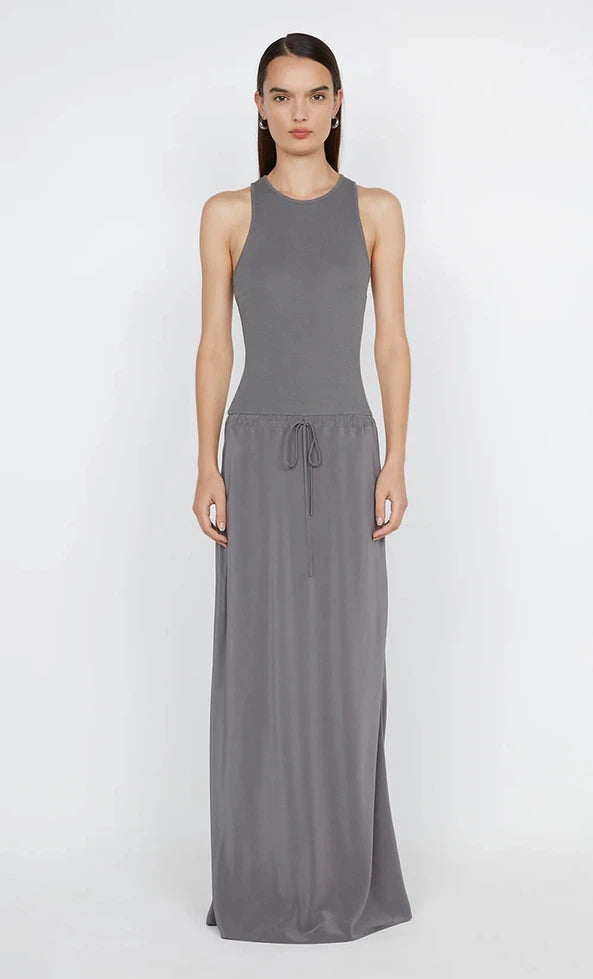 Solar Racer Dress - Charcoal