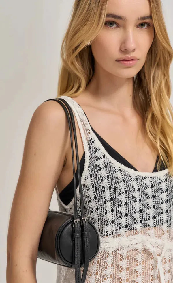 Brooke Mini Barrel Bag - Black