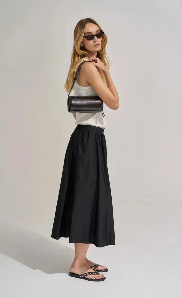 Brooke Mini Barrel Bag - Burnt Coffee