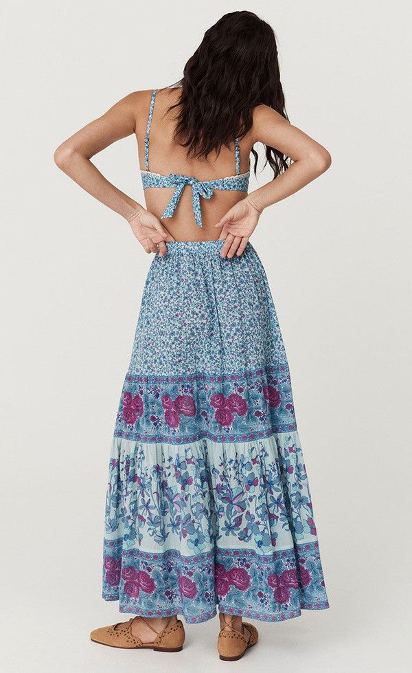 Love Jetty Maxi Skirt - Blue Nirvana