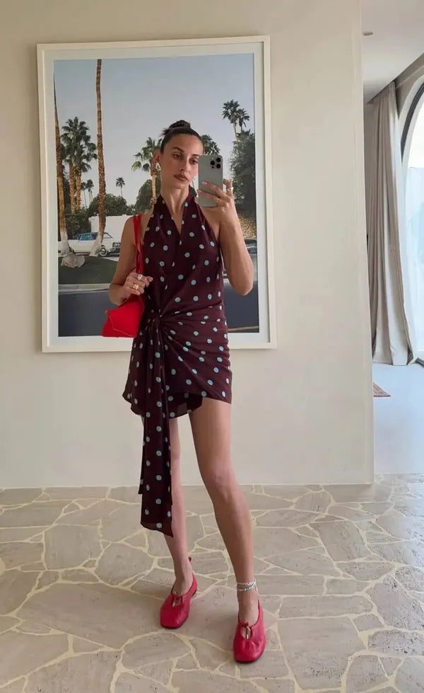 Mathilde Halter Mini Dress