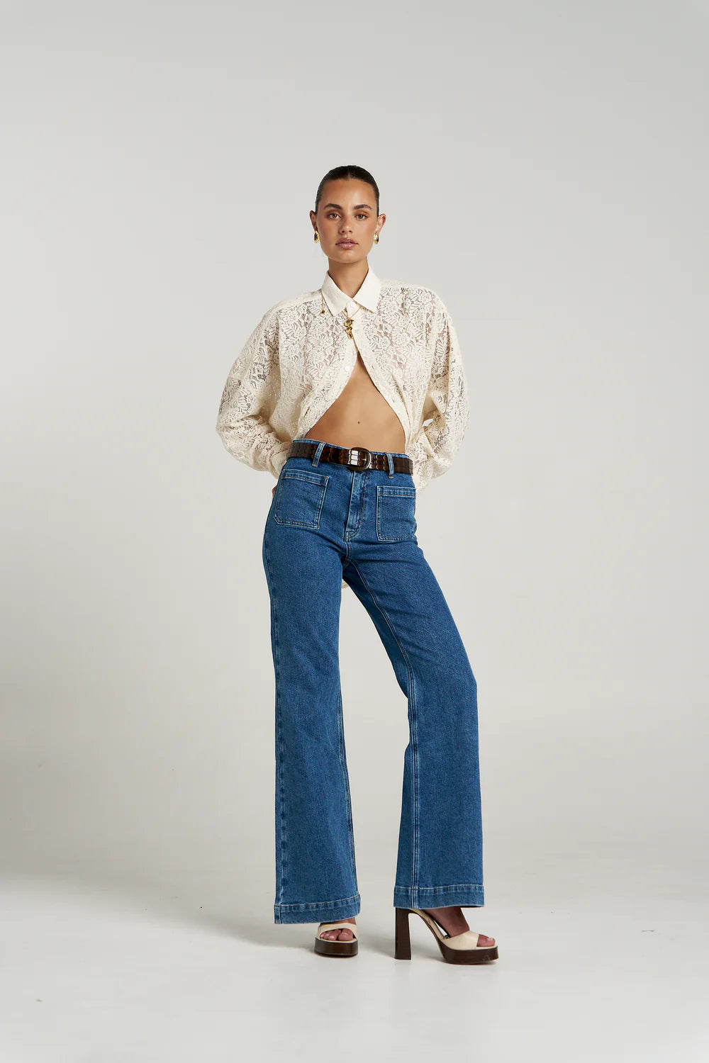 Fleur LS Shirt - Ecru