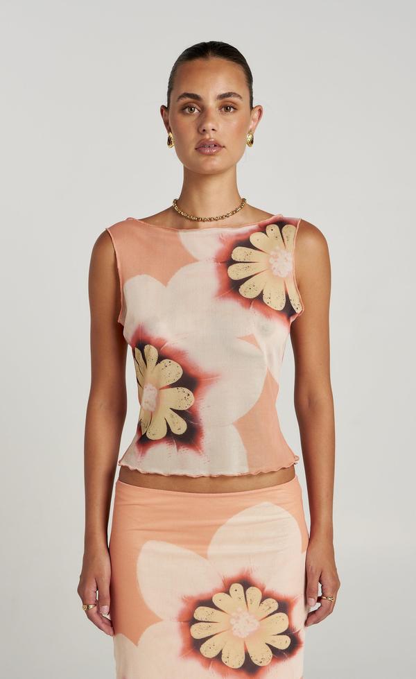 BOATNECK TANK - HARLEQUIN