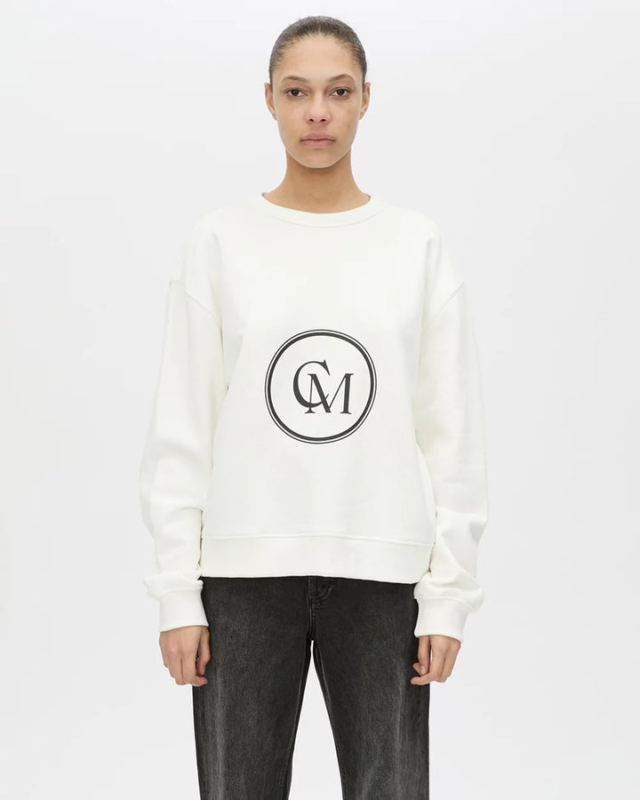 Bonnie Large Graphic Sweater - White