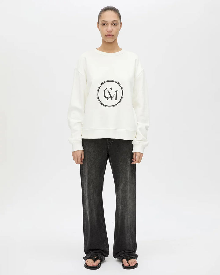 Bonnie Large Graphic Sweater - White