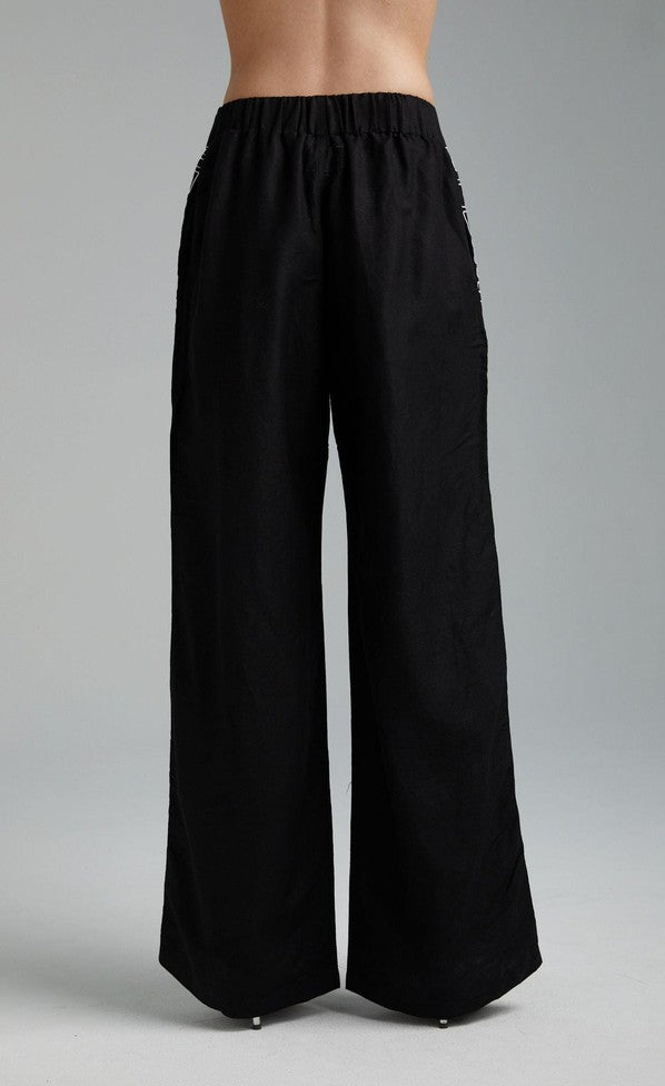 Sig Linen Pants - Black