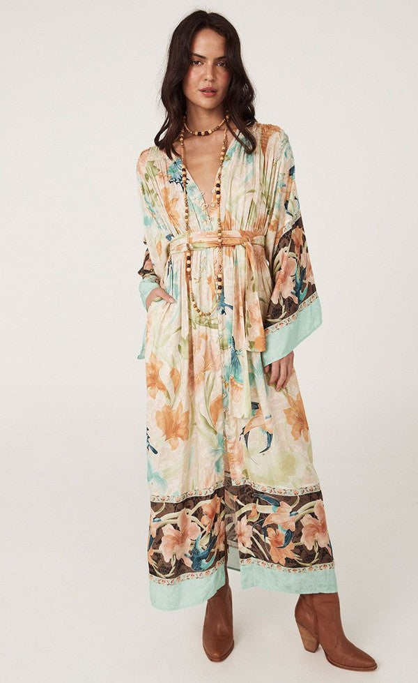 Painters Garden Gown - Seafoam