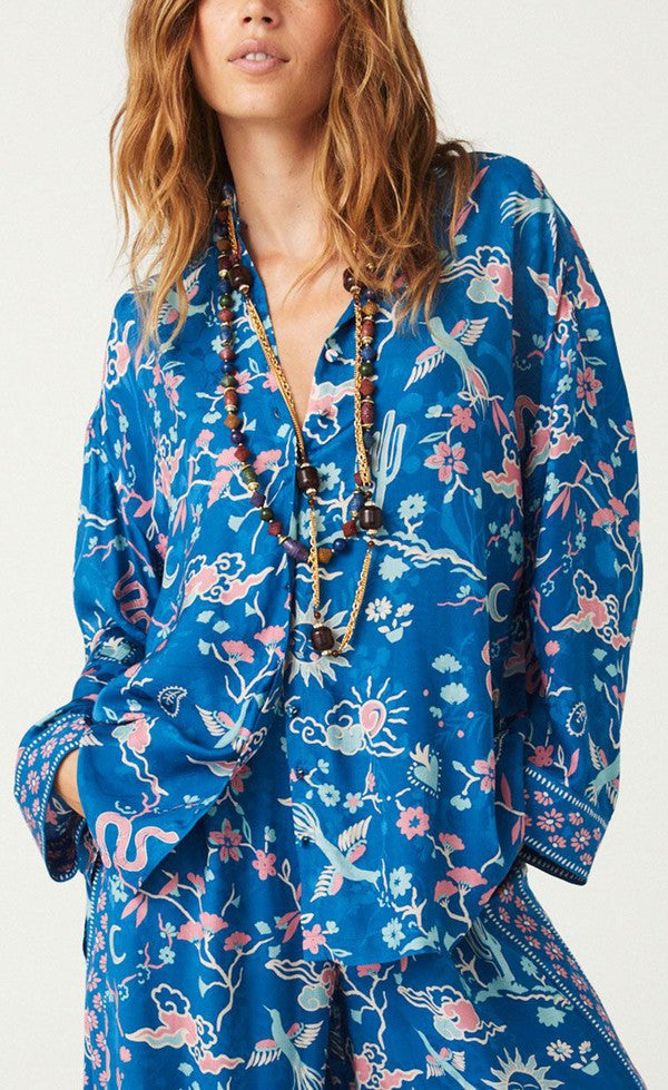 Desert Bandita Shirt - Cobalt