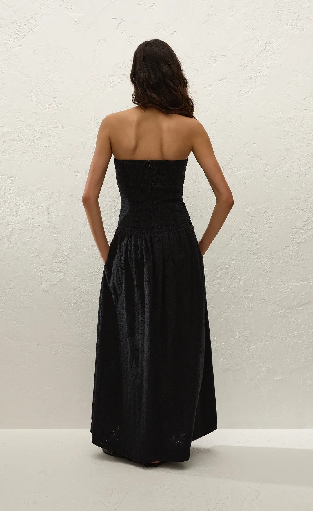 Lia Maxi Dress Valentina Broderie Black