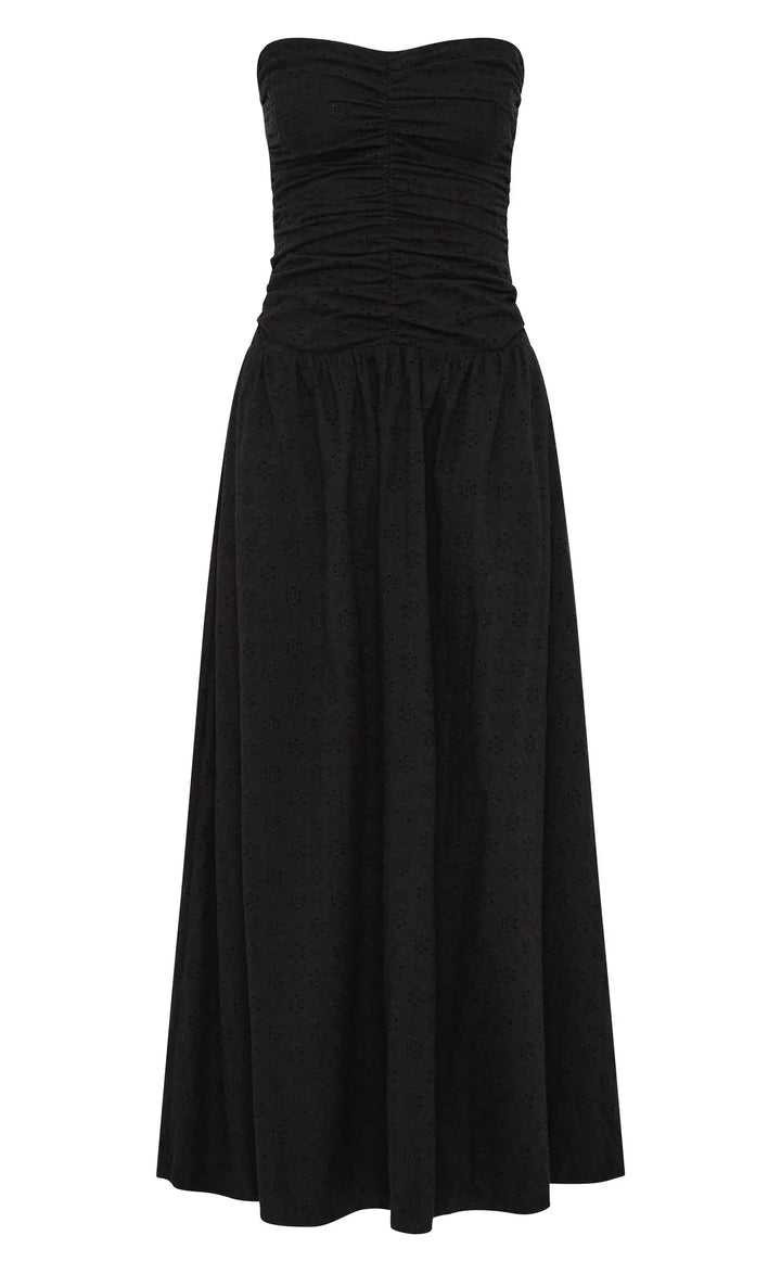 Lia Maxi Dress Valentina Broderie Black