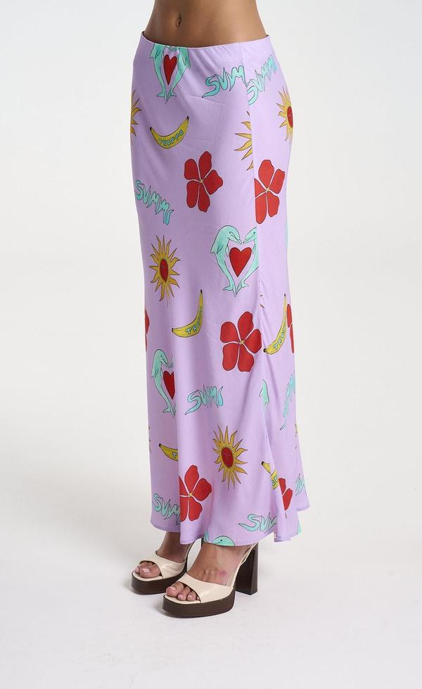 Slip Skirt - Lilac Troppo