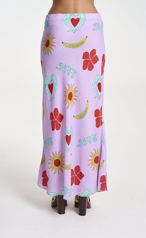 Slip Skirt - Lilac Troppo