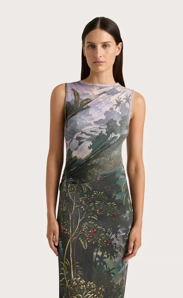 Loire Dress - Balinese Landscape