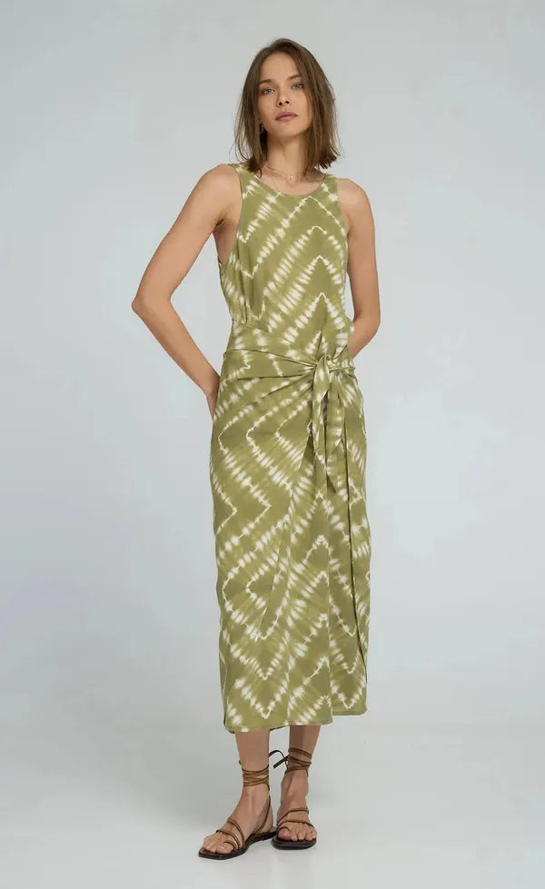 Martini Dress - Celestial Tie Dye/Matcha