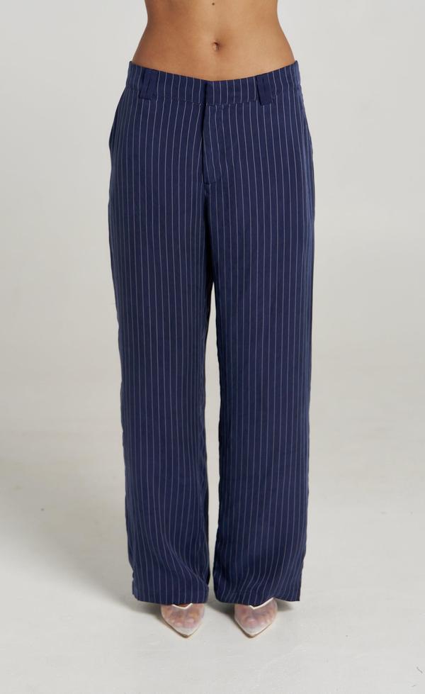 Boss Pant - Pinstripe Navy