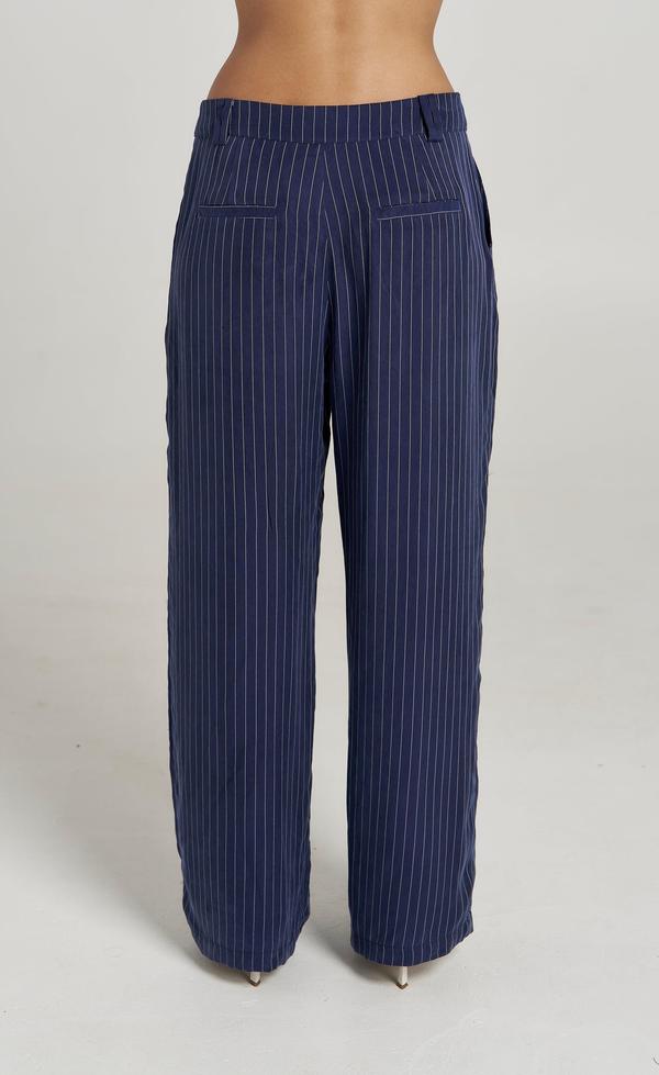 Boss Pant - Pinstripe Navy