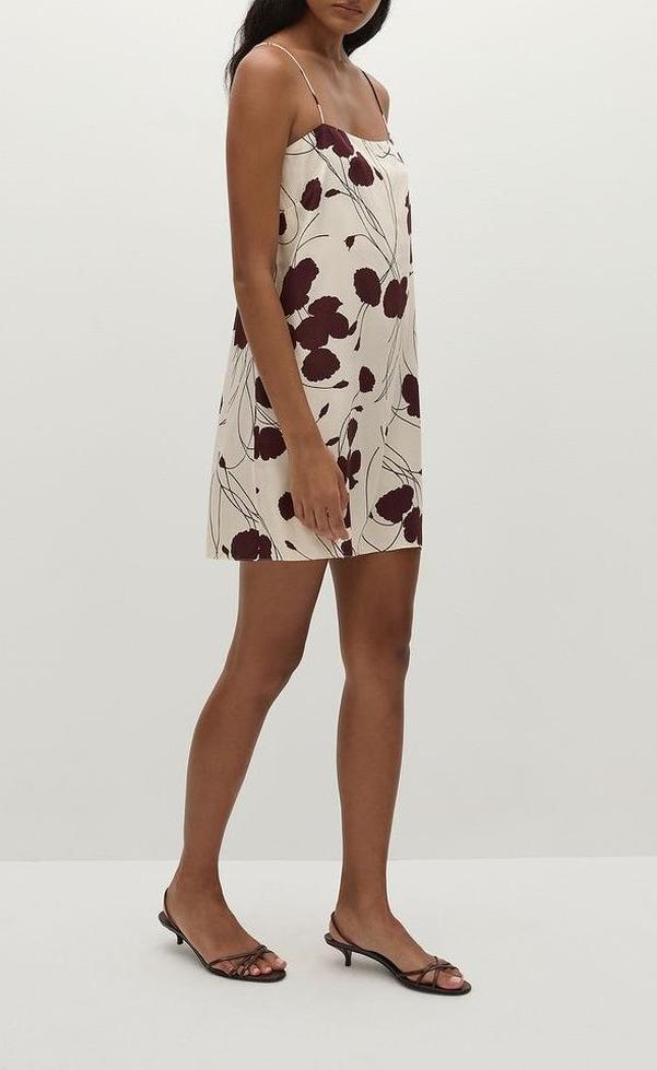 Phylis Mini Dress - Dandelion Floral Bordeaux