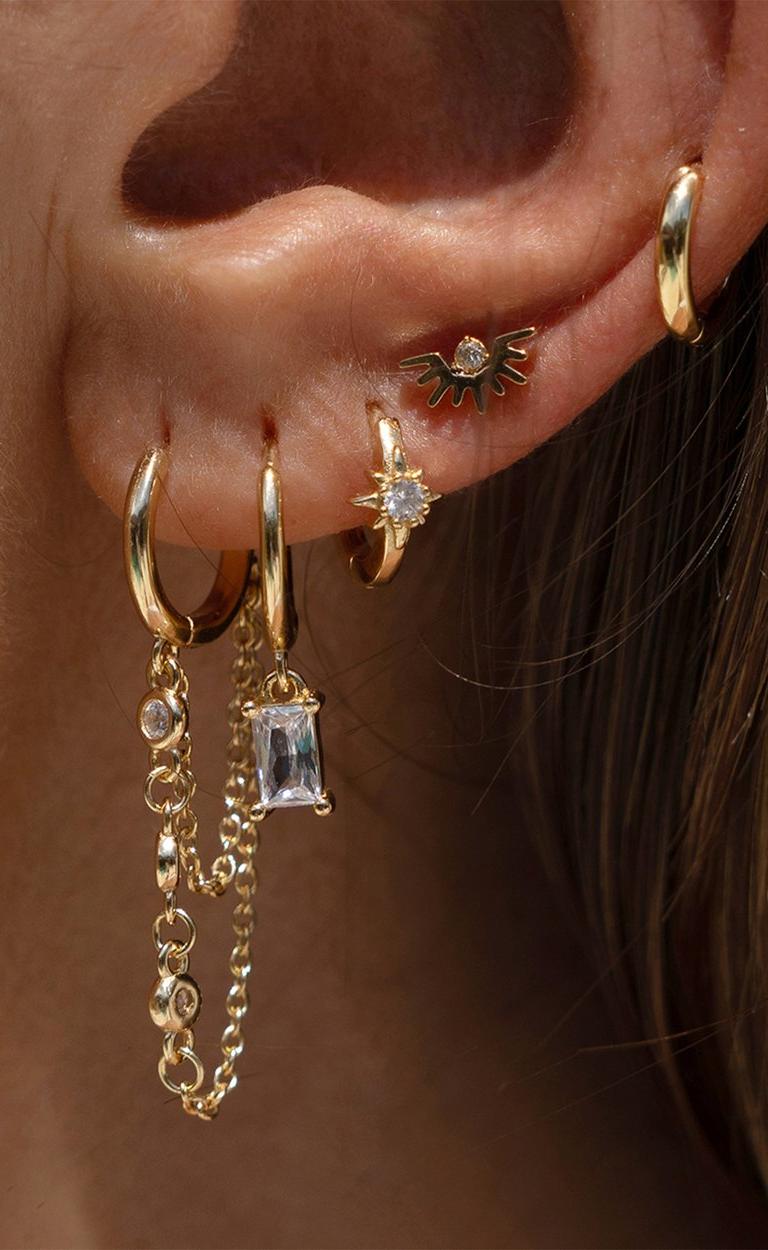 Pip Gold Charm Earrings