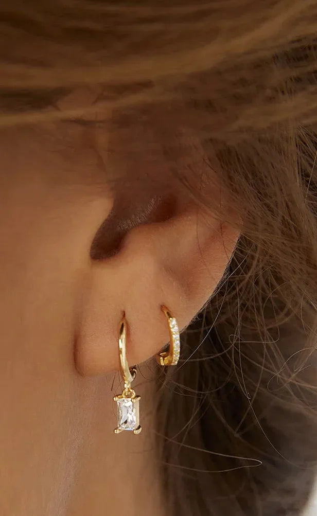 Pip Gold Charm Earrings