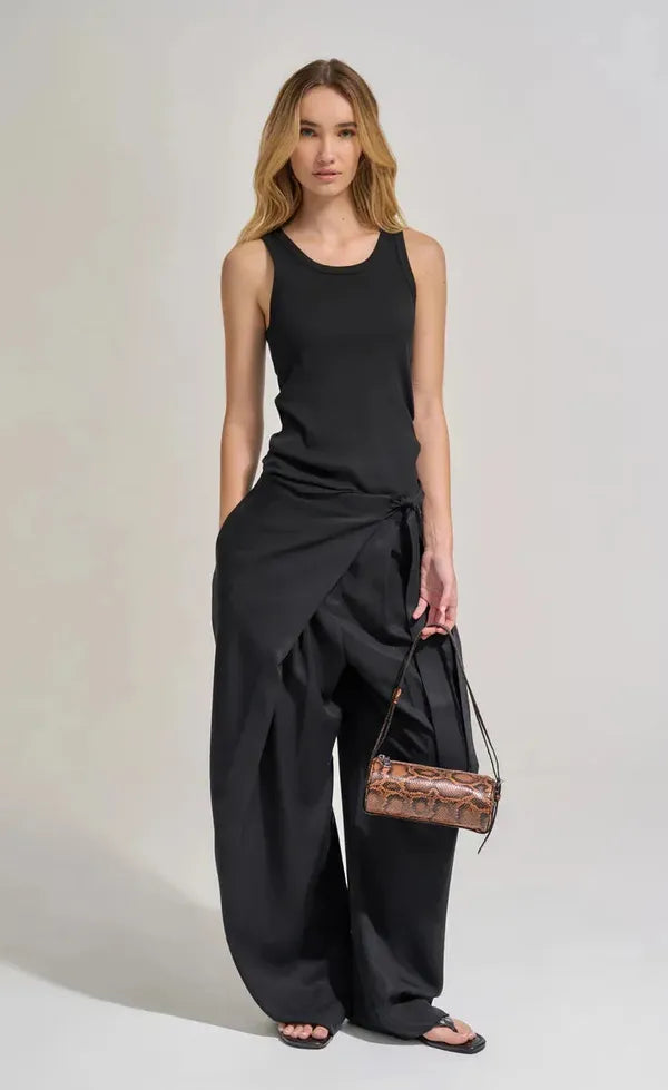 Brooke Mini Barrel Bag - Brunette Python