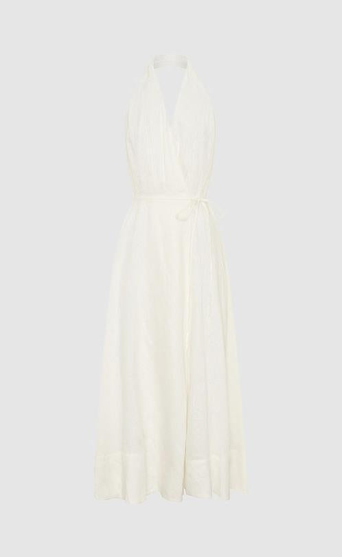 Ronni Linen Halter Dress