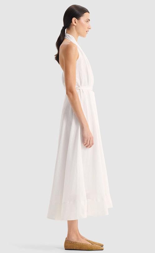 Ronni Linen Halter Dress