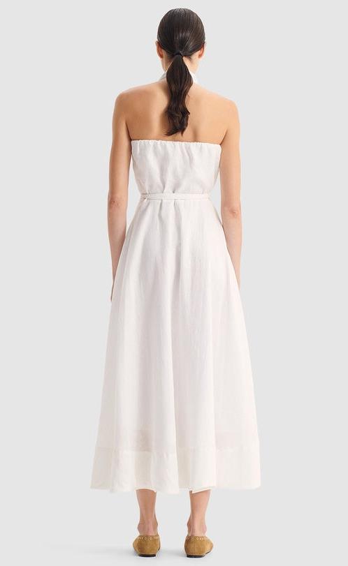 Ronni Linen Halter Dress