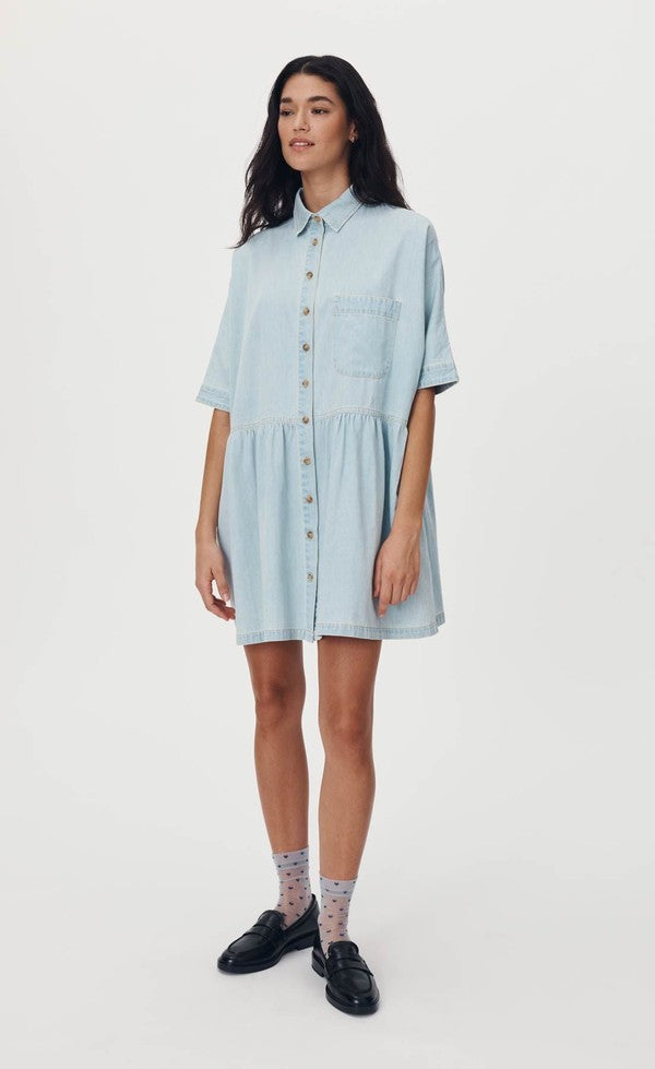 Bailey Denim Dress - Azul