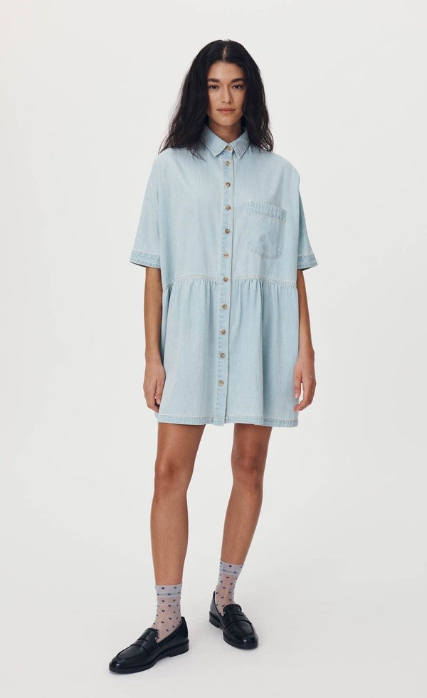 Bailey Denim Dress - Azul