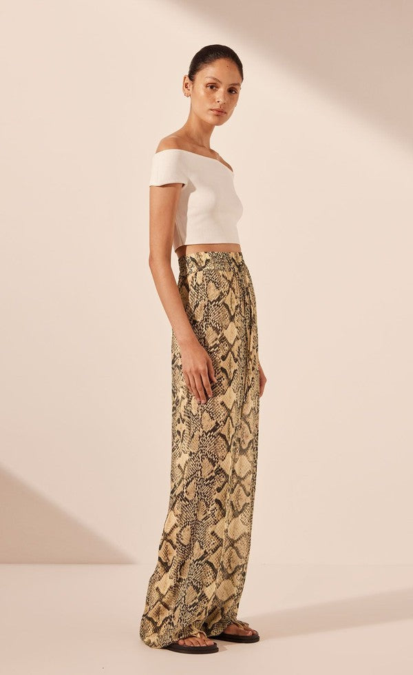 Hadiya Relaxed Pant - ALMOND