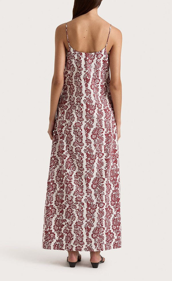 Alskar Maxi dress - Wine Floral