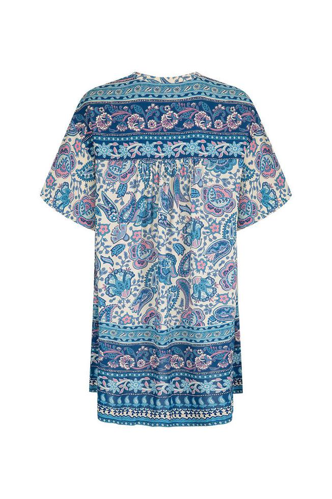 Marmont Flutter Tunic Dress - Lapis