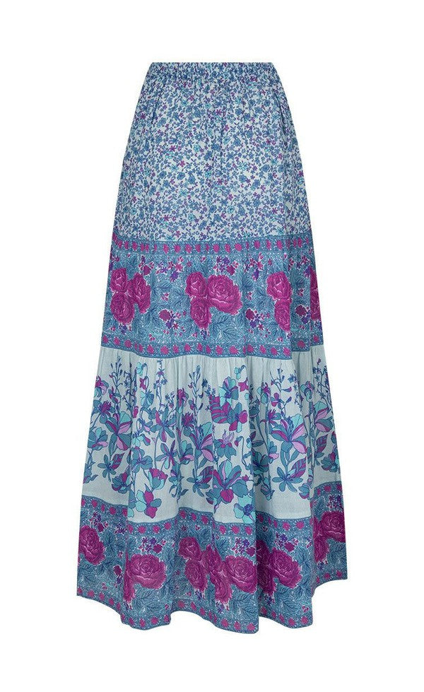 Love Jetty Maxi Skirt - Blue Nirvana