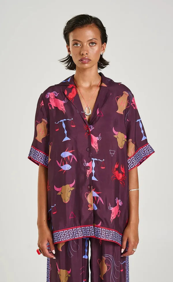Button up SS Shirt Zodiac