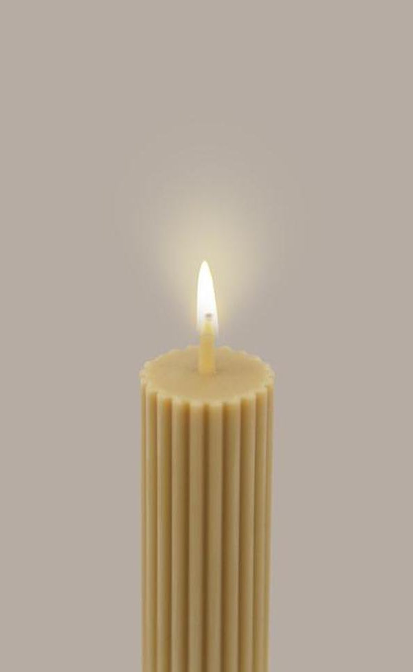 Column Pillar Candle - Honey IN STORE PICK UP ONLY