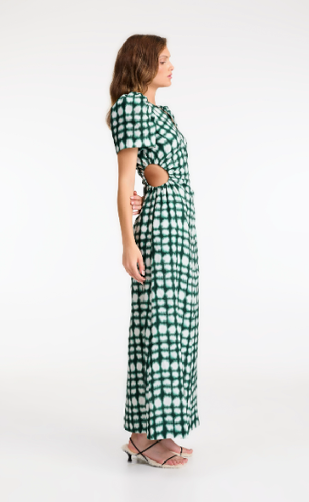 Wren Dress - Emerald Shibori